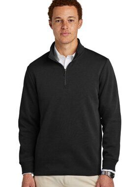 Brooks Brothers Black Quarter Zip Pullover ***Monogrammed with a "S"